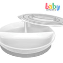 Twistshake Divided Plate & Lid 6m+ - White