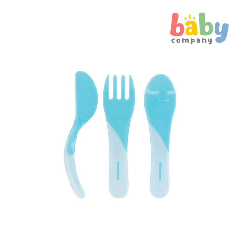 Twistshake Learn Cutlery 6+m - Pastel Blue