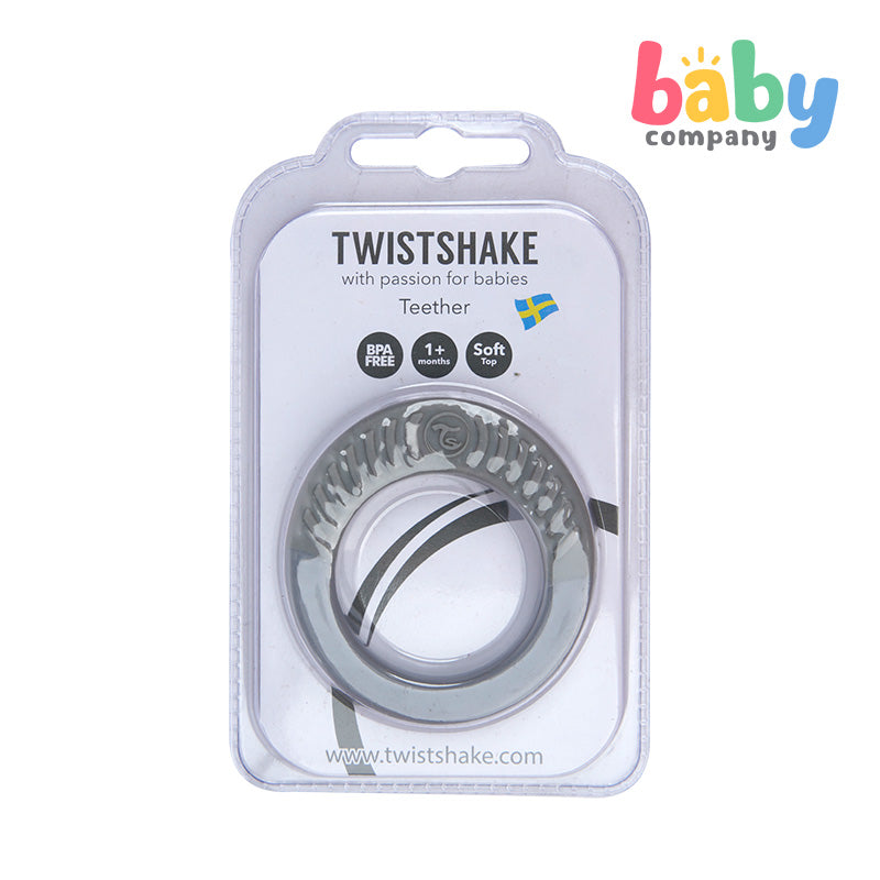 Twistshake Teether 1+m - Pastel Grey