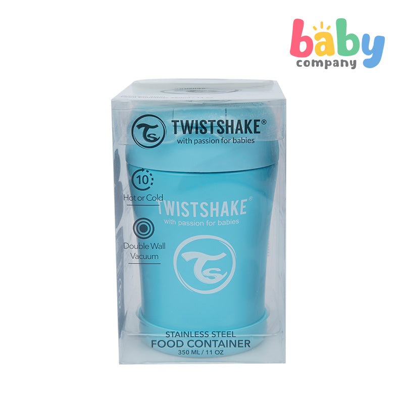 Twistshake Insulated Food Container 350ml - Pastel Blue