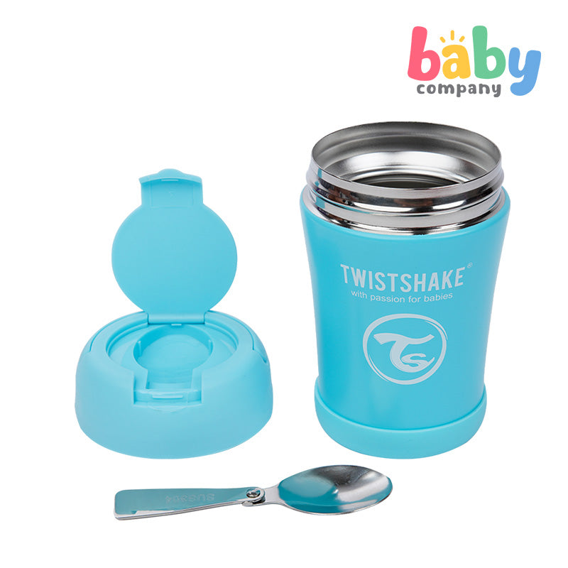 Twistshake Insulated Food Container 350ml - Pastel Blue