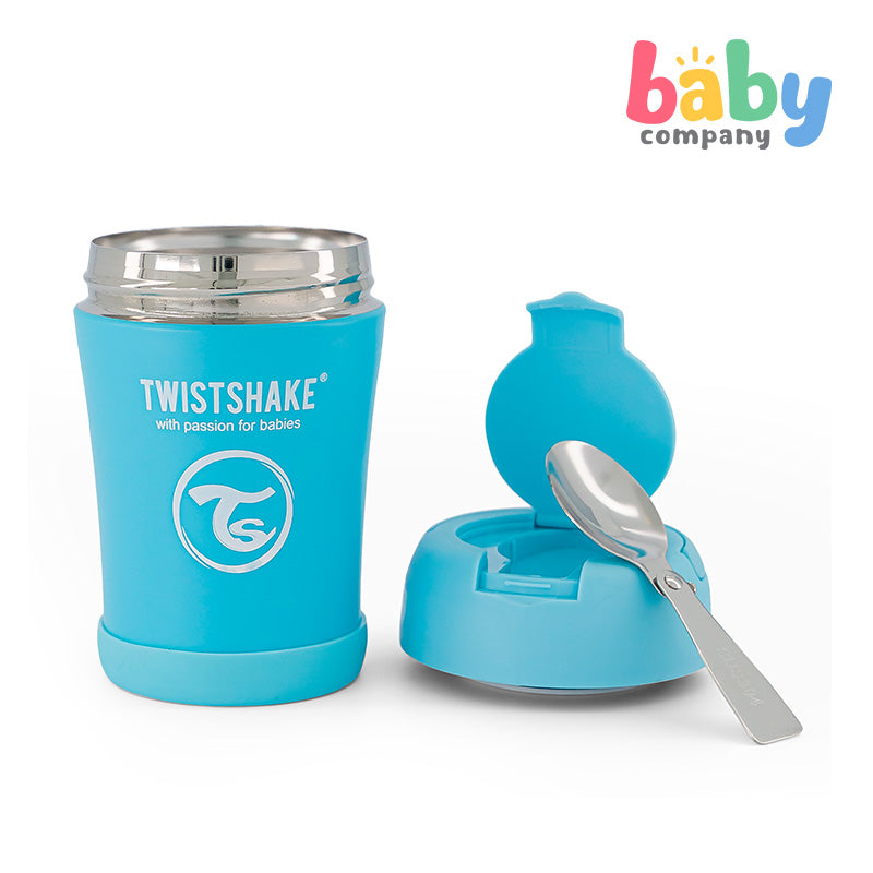 Twistshake Insulated Food Container 350ml - Pastel Blue