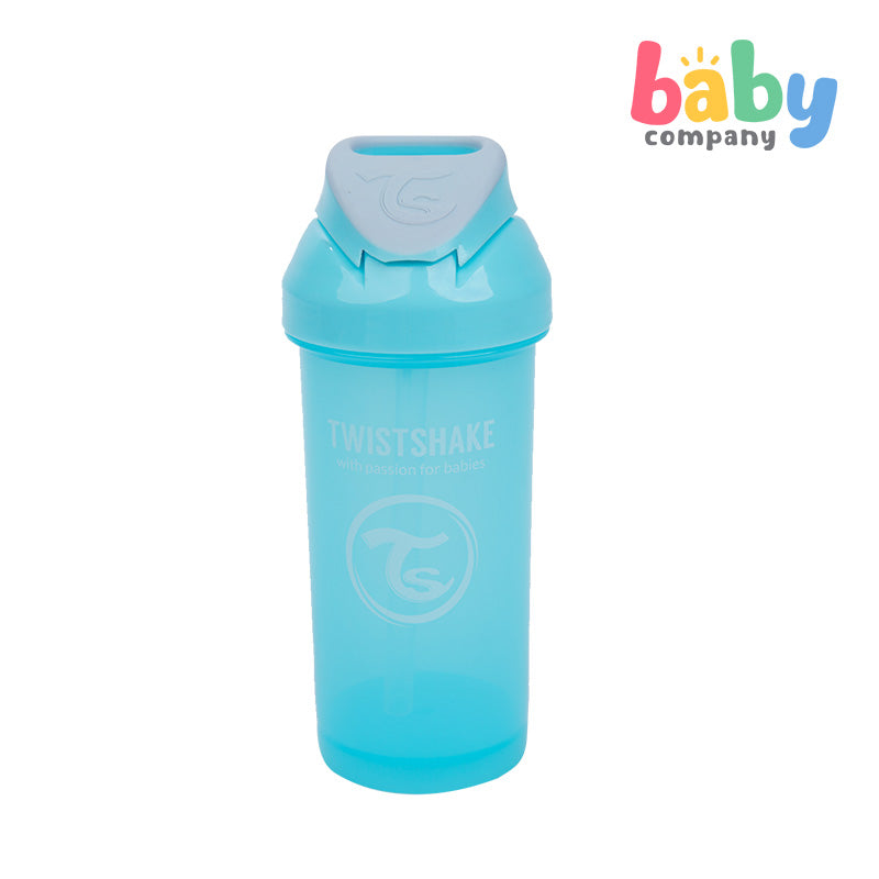 Twistshake Straw Cup 360ml 6+m - Pastel Blue