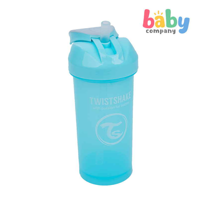 Twistshake Straw Cup 360ml 6+m - Pastel Blue