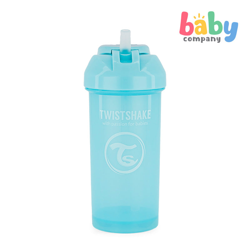 Twistshake Straw Cup 360ml 6+m - Pastel Blue