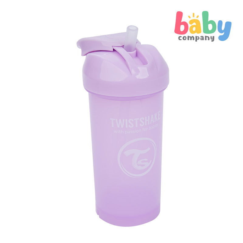 Twistshake Straw Cup 360ml 6+m - Pastel Purple