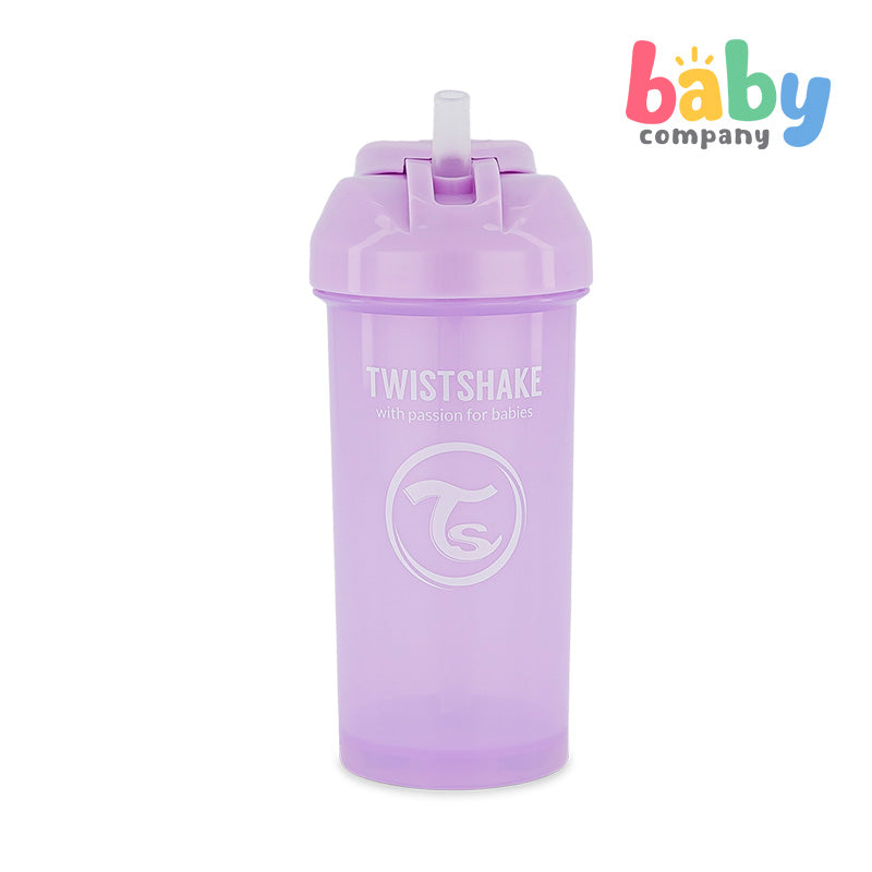 Twistshake Straw Cup 360ml 6+m - Pastel Purple