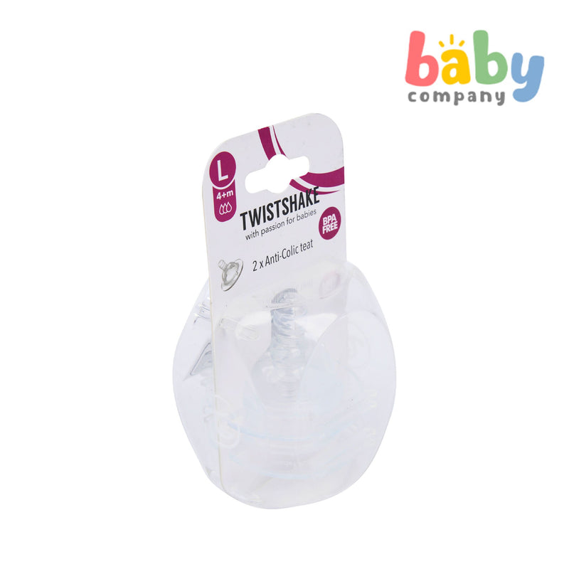 Twistshake Nipple Anti-Colic Teat Large 4+m