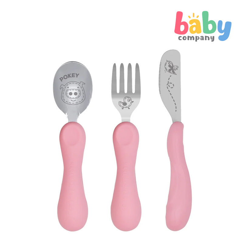 Marcus & Marcus Easy Grip Cutlery Set - Pokey the Piglet