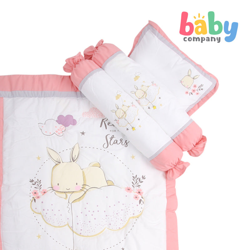 Quilted Giraffe 30X41 Comforter Set - Pink Bunny