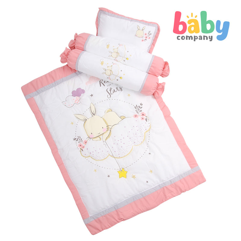 Quilted Giraffe 30X41 Comforter Set - Pink Bunny