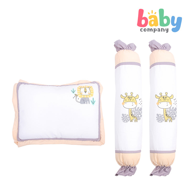 Quilted Giraffe Pillow and Bolster Set - Be Cool