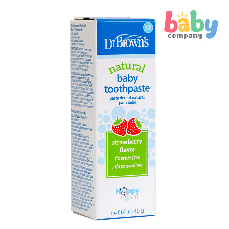Brown Color Toothpaste Dr. Brown's Happy Teeth Baby Toothpaste - Flouride Free – Baby Company