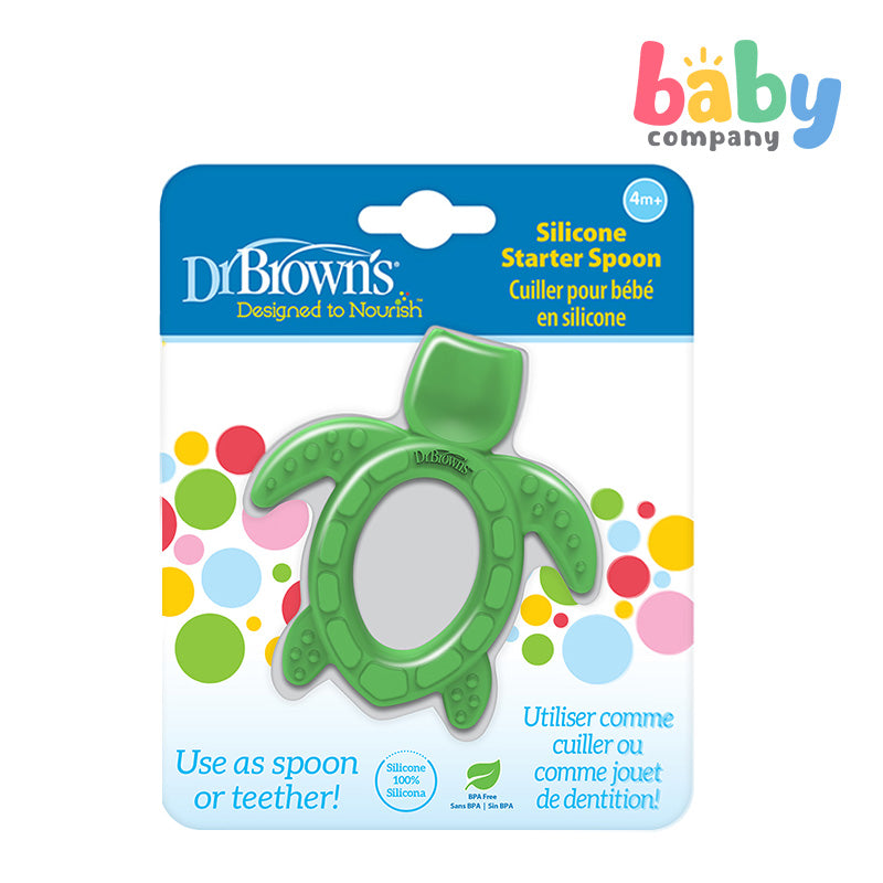 Dr. Brown's Silicone Starter 1 Pack Spoon- Turtle