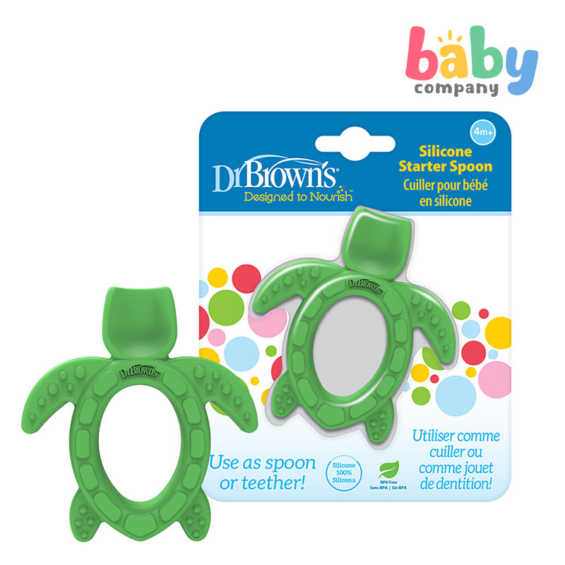 Dr. Brown's Silicone Starter 1 Pack Spoon- Turtle