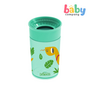 Dr. Brown's Training Cup Smooth Wall Cheers 360 Cup, 10 oz/300 ml - Green Deco
