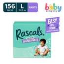 Rascals Diaper Pants Jumbo Box - Large, 156 pads