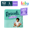 Rascals Diapers Pants Jumbo Pack - Large, 52 pads