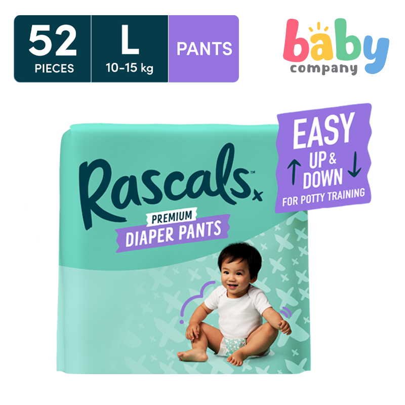 Rascal + Friends Diapers Pants Jumbo Pack - Large, 52 pads