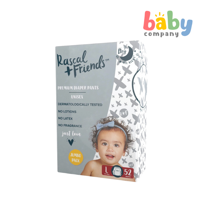 Rascal + Friends Diapers Pants Jumbo Pack - Large, 52 pads