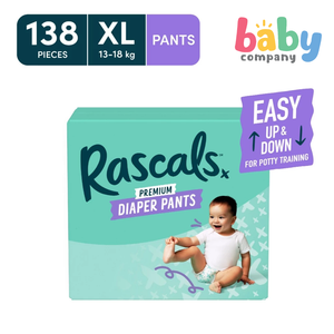 Rascals Diaper Pants Jumbo Box - XL, 138 pads