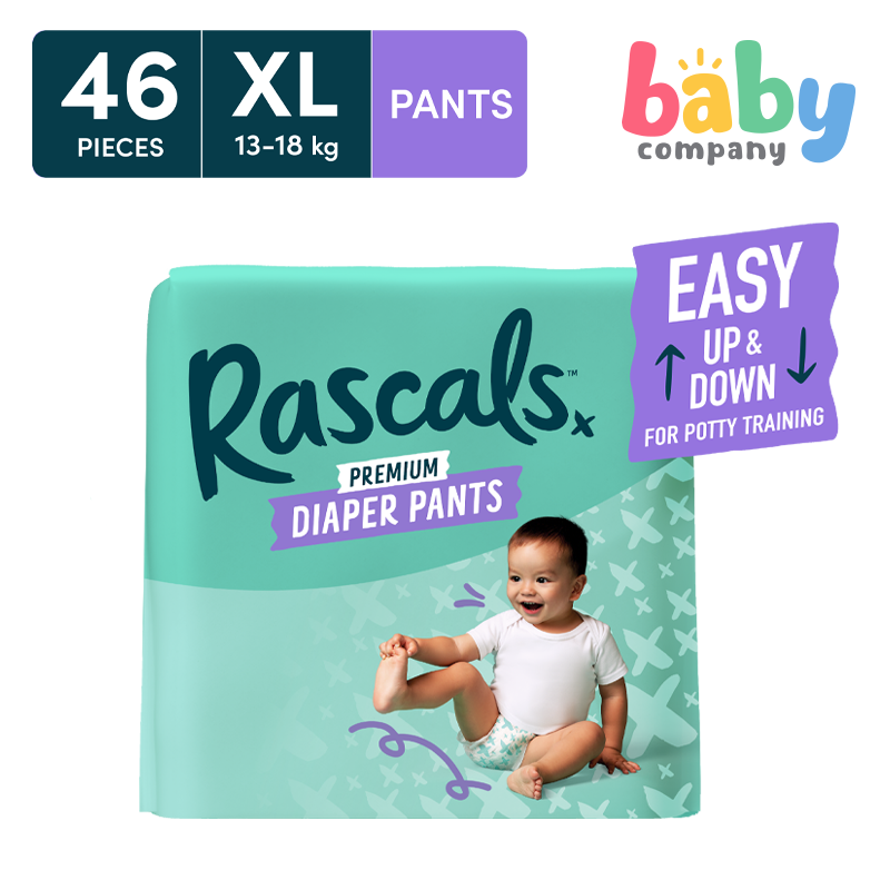 Rascal + Friends Diapers Pants, Jumbo Pack - XL, 46 pads