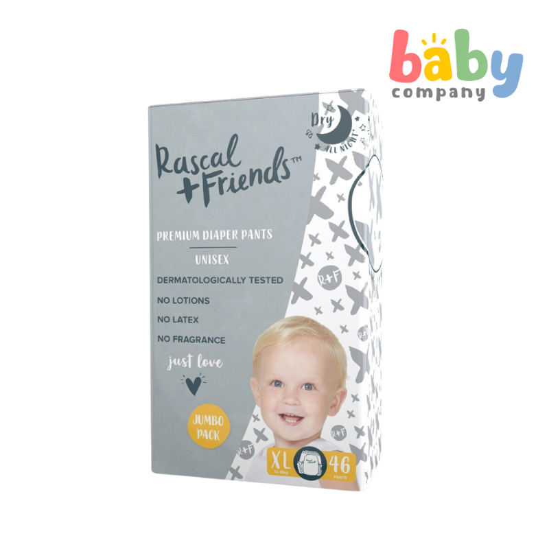 Rascal + Friends Diapers Pants, Jumbo Pack - XL, 46 pads