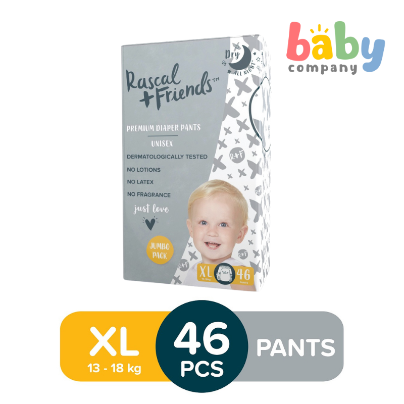 Rascal + Friends Diapers Pants, Jumbo Pack - XL, 46 pads