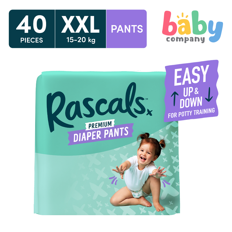 Rascal + Friends Diapers Pants, Jumbo Pack - XXL, 40 pads