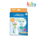 Dr. Brown's PP Wide-Neck Options+ Feeding Bottle 9oz/270ml Pack of 4 Bundle