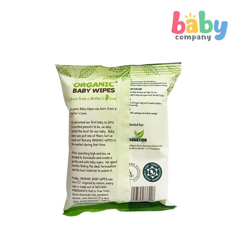 Organic Baby Wipes 20 Sheets - Pack of 6