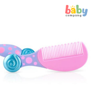 Nuby Baby Comb & Brush Set 0m+ - Pink and Purple