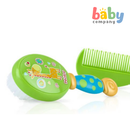 Nuby Baby Comb & Brush Set 0m+ - Green and Blue