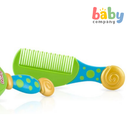 Nuby Baby Comb & Brush Set 0m+ - Green and Blue
