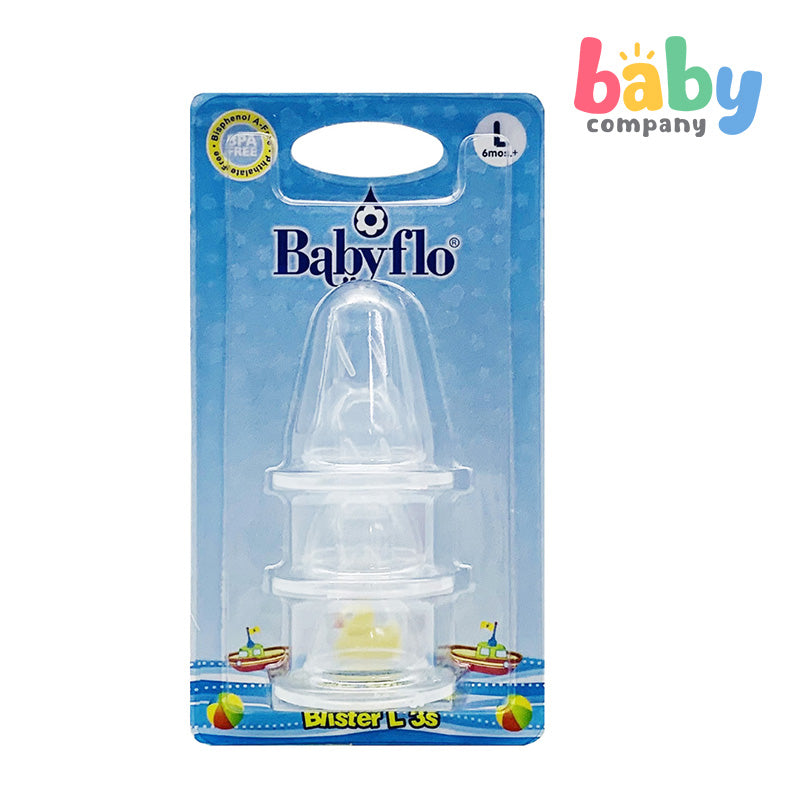 Babyflo Nipple Silicone Blister 3pcs