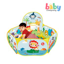 Fisher-Price Portable Sports Ball Pit Basketball Pool Fence with 25 Balls