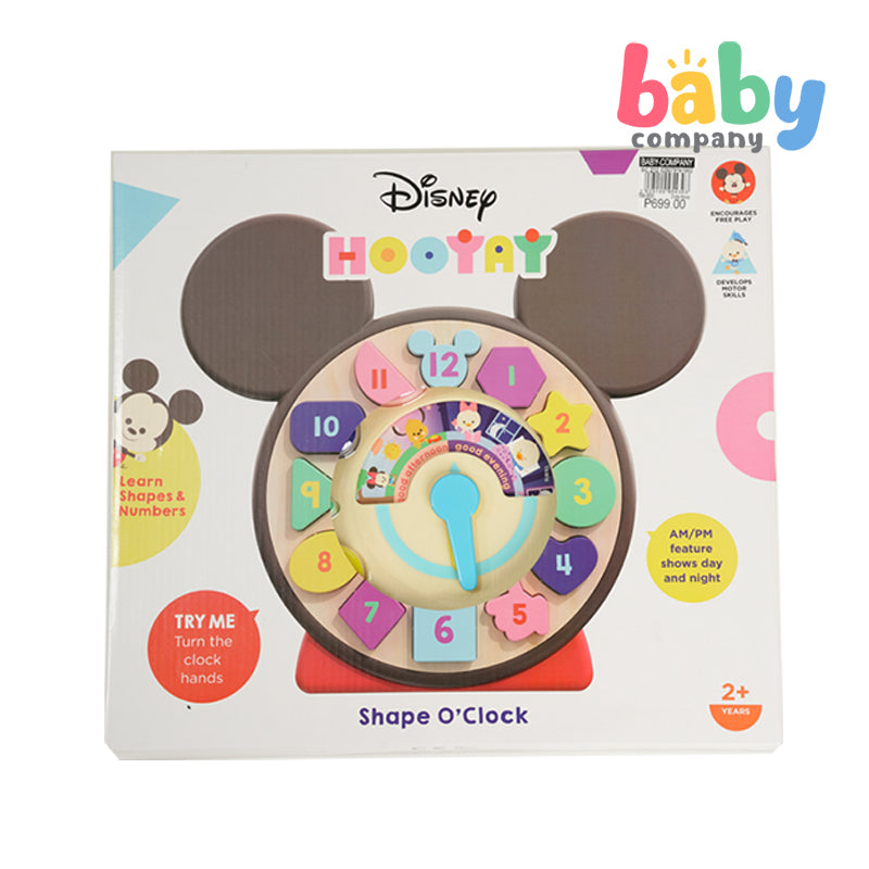 Disney Hooyay Mickey Shape Sorter Clock