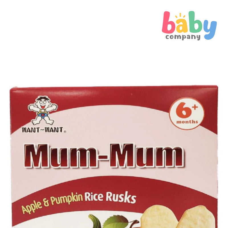 Mum-Mum Rice Rusks 50g - Apple & Pumpkin