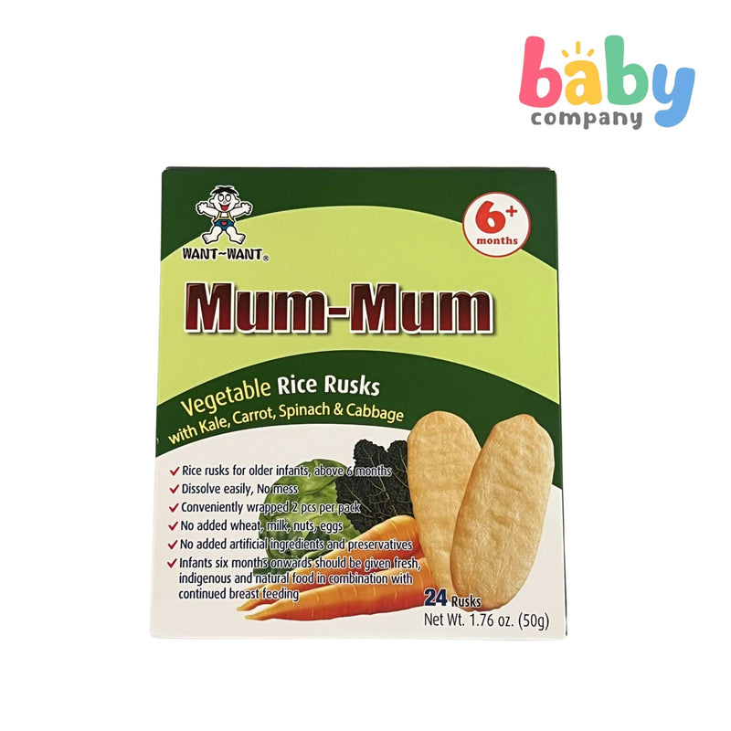 Mum-Mum Rice Rusks 50g - Vegetables