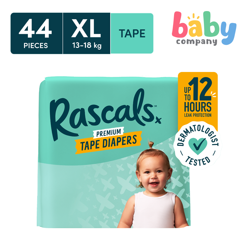 Rascal + Friends Diapers Tape  Jumbo Pack - XL, 44 pads