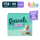 Rascals Diaper Pants Jumbo Box - Medium, 174 pads