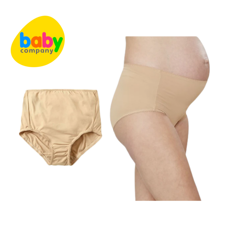 Mamaway Anti-Bacterial Maternity High Rise Briefs Pack of 2 (Nude)