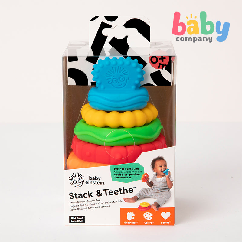 Kids II Baby Einstein Stack & Teethe Textured Teether