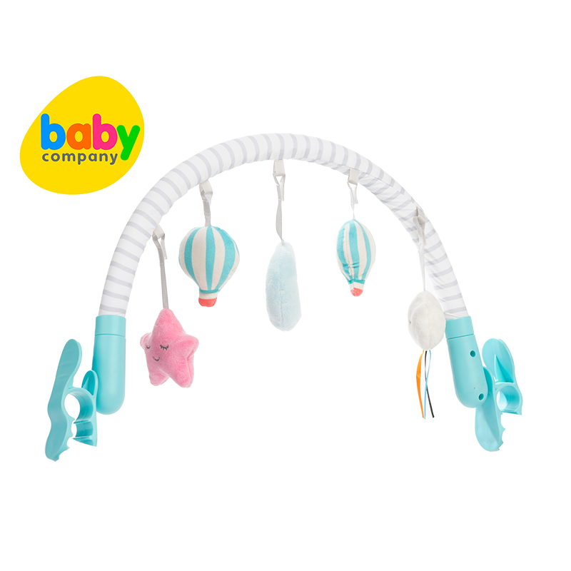 Playsmart Baby Activity Play Arch for Crib and Stroller - Hot Air Balloon