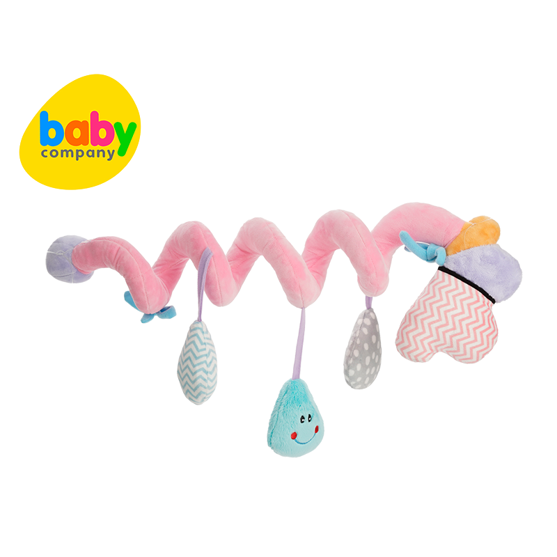 Playsmart Spiral Toy For Strollers, Cribs and Car Seat - Cloud Pastel Collection (Available in 3 Designs)