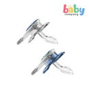 Dr. Brown's Prevent Butterfly Shield Pacifier Stage 1, Pack of 2 (0-6 Months) - Blue