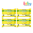 Neofresh 4-Pack Anti-Bacterial Waterwipes 60s - Lemon Scent