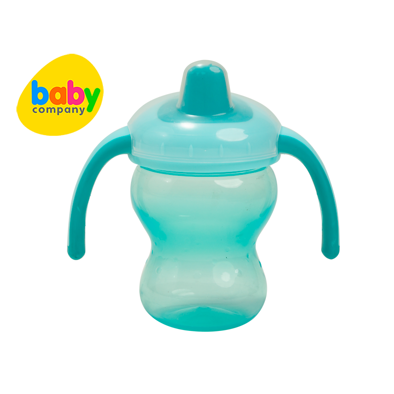 Mom & Baby Training Cup with Soft Spout and Handle 6oz - Green