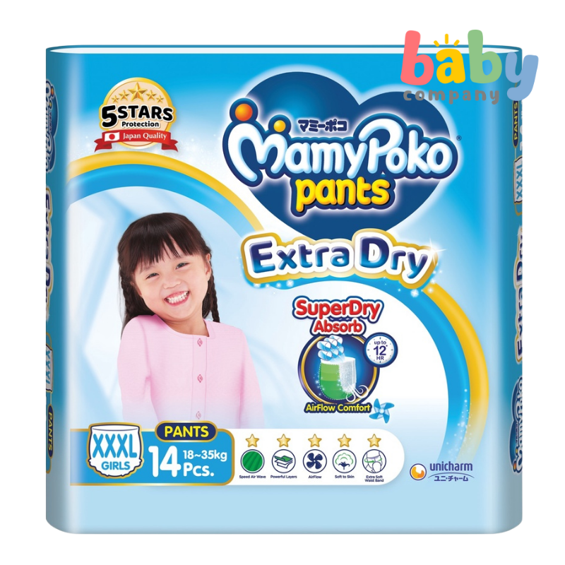 MamyPoko Pants Extra Soft Girl - Triple XL, 14s