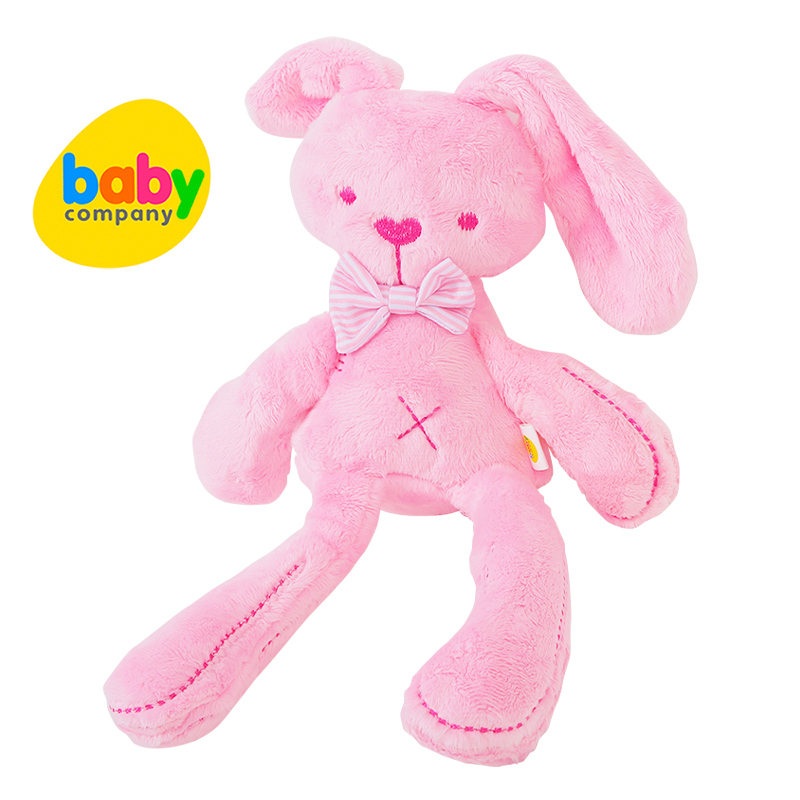 Baby Company Long-Legged Bunny Plush Toy - Pink